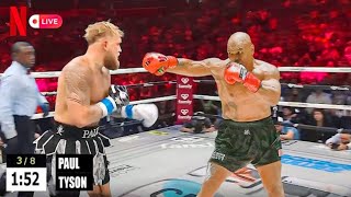 Mike Tyson VS Jake Paul Full Fight HIGHLIGHTS  Netflix 2024 [upl. by Ihcas]