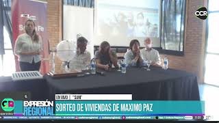 Sorteo de viviendas en Maximo Paz  SUM Predio del Ferrocarril [upl. by Cherida]