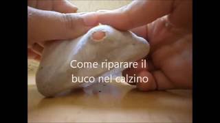 How to  Come riparare un buco nel calzino [upl. by Aihsei]