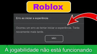 Roblox Erro ao iniciar a experiência  Ocorreu um erro ao tentar iniciar a experiência [upl. by Peggi589]