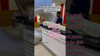 Live demo of radiotherapyRadiation treatment kese hota h  ytviral cancersurvivor fightagainst [upl. by Roda]