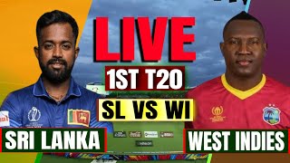 Sri Lanka vs West Indies 1st T20 Live Commentary  Live Cricket Match Today  SL vs WI 1st T20 Live [upl. by Bogey569]