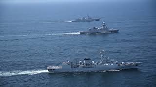 Pakistan Navy and Qatar Emiri Navy Conduct Bilateral Exercise Asad Al BahrIII [upl. by Yelahs]