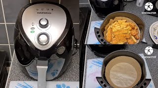 BEST AIR FRYER 2023  2024 REVIEW DAEWOO 36 LTR SDA1553 COOK WITH PARCHMENT FISH AN CHIPS MEALS [upl. by Nialb]