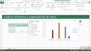 21 Graficos dinamicos y segmentacion de datos en Excel [upl. by Ingaborg279]