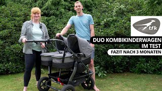 TFK Duo Kombikinderwagen im Test Der Zwillingskinderwagen für Sportliche  Fazit nach 3 Monaten [upl. by Notnroht]