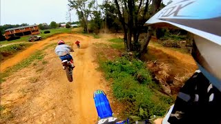 Back yard Dirt Bike Track YZ 125 [upl. by Ellebasi456]