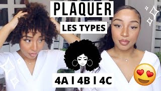 PLAQUER DES CHEVEUX CRÉPUS COURT SANS CHALEUR  🤩 l HONEYSHAY [upl. by Aihsilef793]