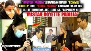 Idol RobinRommel at Rustom Padilla nagsama sama at bumuhos ang luha Sa Pagpanaw niquotRoyette Padillaquot [upl. by Lytsyrk]