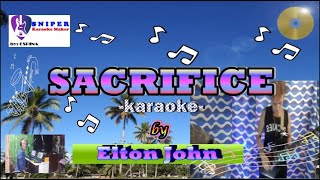 SACRIFICE karaoke by Elton John [upl. by Fredric]