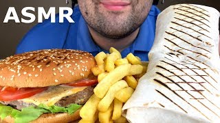 ASMR SHAWARMA SANDWICH amp FRIES MUKBANG EATING SOUNDS 먹방 [upl. by Gavrielle340]