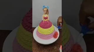 Doll Cake Tutorial  By The Terrace KitchenTwo Step Cake Design  How To Make Two step Barbie Doll [upl. by Bendicta656]