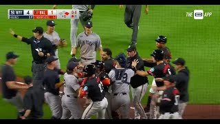 Yankees  Orioles Bench Brawl Fight July 12 2024 [upl. by Meelas]