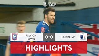 Barrow Hold Off Late Ipswich Surge  Ipswich Town 00 Barrow  Emirates FA Cup 202122 [upl. by Bui]