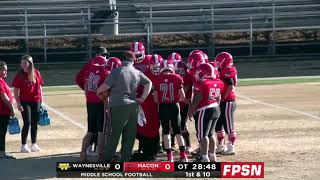 Spring 2021 Middle School Football  Waynesville at Macon [upl. by Browne]