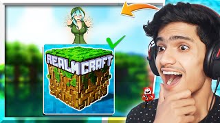 Playing Minecraft Clone Game RealmCraft [upl. by Aicen]