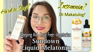 SUNDOWN LIQUID MELATONIN SLEEPING AID TO HELP YOU SLEEP [upl. by Merrily]