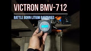 Victron BMV 712 Battle Born Lithium Battery wiring [upl. by Ardnikat29]