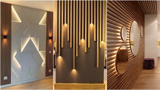 100 Modern Living Room Wall Decorating Ideas 2024 Home Interior Design Wooden Wall Cladding P8 [upl. by Crysta151]