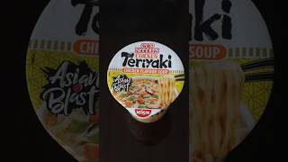 Nissin cup noodles chicken teriyaki chicken flavour soup [upl. by Rhetta815]