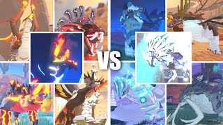 VOLCANIC Creatures vs FROSTY Creatures in Creatures Of Sonaria [upl. by Kingdon]