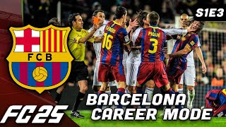 THE FIRST EL CLASSICO OF THE SEASON FC25 Barcelona Career Mode [upl. by Asilana]