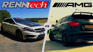 Mercedes A45 AMG STOCK vs RENNTECH Tuning Acceleration amp POV Test Drive [upl. by Evilc595]