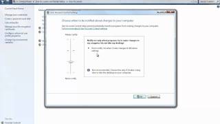 User Account Control Part 1 The UAC Slider [upl. by Ramberg]