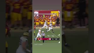 He was picked off in 4th down hoodnews usc notredame football [upl. by Cressy]