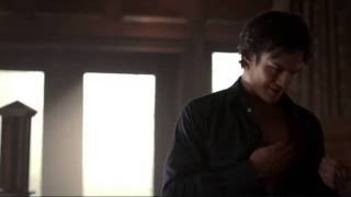 The Vampire Diaries  4x03  Elena and Damon In Damons Room [upl. by Eniluap882]