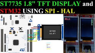 ST7735 18quot TFT Display and STM32  HAL [upl. by Tibold]