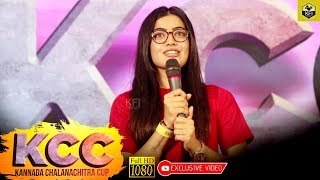 Rashmika Mandannas Speech At KCC Kannada Chalanachitra Cup Launch  Kirik Party Rashmika Mandanna [upl. by Andrei]