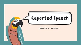 DIRECT INDIRECT SPEECH  NARATION  REPORTED SPEECH [upl. by Otilegna]