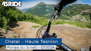 Chatel bike park  Haute Tension trail  072024  RAW [upl. by Hajan573]