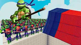 200x DONATELLO  1x GIANT vs EVERY GOD  Totally Accurate Battle Simulator TABS [upl. by Tierell]