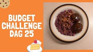 Budgetchallenge dag 25 Rode kool stamppot met gehaktballen 190 [upl. by Norton432]