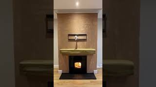 Fireproof chimney breast build in Windsor Berkshire ready to install wood burning stove woodburner [upl. by Assennej]