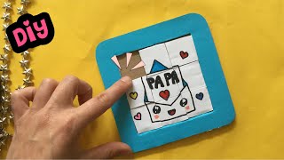 DIY PUZZEL MAKEN VOOR VADERDAG ★ Vaderdag knutselen ★ Iets Leuks Knutselen Last Minute [upl. by Aelegna]