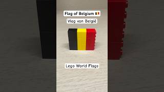 Flag of Belgium 🇧🇪  Vlag van België  Lego World Flags shorts worldflags belgium [upl. by Lidia851]