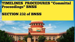 committal proceeding in BNSS SECTION 232BNSSjudicialservicesupjudiciarybnss [upl. by Chasse]