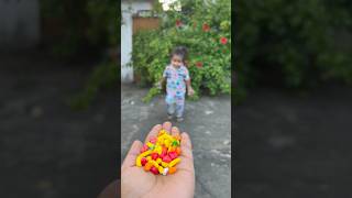 Cute baby chocolate candy 🍭🌈 cartoon toddlers candy chocolate candycursh cute baby yt [upl. by Karwan879]