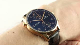 IWC Portuguese Chrono Rattrapante IW371210 Luxury Watch Review [upl. by Okramed]