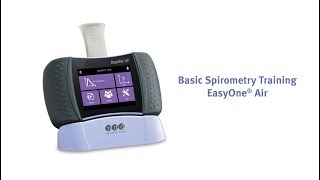 Spirometry Demonstration  EasyOne Air spirometer [upl. by Niroc]