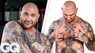 Dave Bautista Breaks Down His Tattoos  GQ [upl. by Delastre]