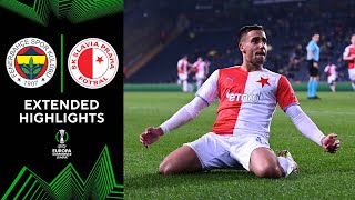 Fenerbahçe vs Slavia Praha Extended Highlights  UECL  Round of 16  CBS Sports Golazo [upl. by Alleusnoc]