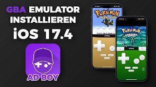 NEU GBA Emulator AD BOY schnell und einfach auf iOS 174 INSTALLIEREN DEUTSCH [upl. by Ordnasela]