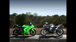 Kawasaki Ninja 250R vs Honda CBR 250  Motorcycle Review amp Comparison [upl. by Imray]