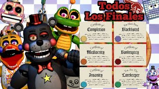 Como Conseguir Todos Los FinalesCertificados De FNaF 6 Compilación [upl. by Ggerk]