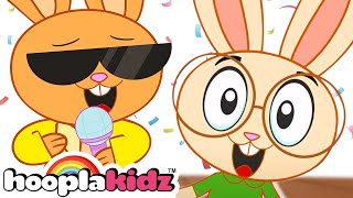 Cute Bunny Hop Song NEW  Easter Songs For Kids  HooplaKidz [upl. by Ykvir]