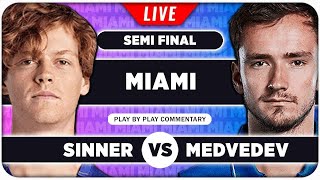 SINNER vs MEDVEDEV • ATP Miami Open 2024 SF • LIVE Tennis PlaybyPlay Stream [upl. by Shay949]